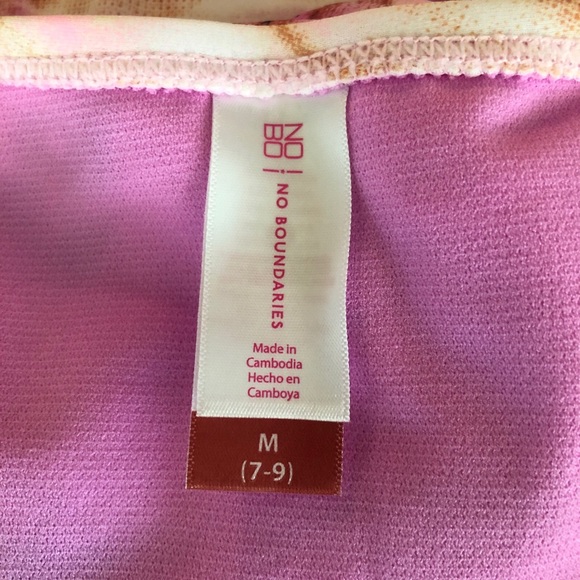 NO BOUNDARIES Tie Dye Swimsuit Size Medium 7-9 Juniors Removable Light Pads New - Picture 6 of 9